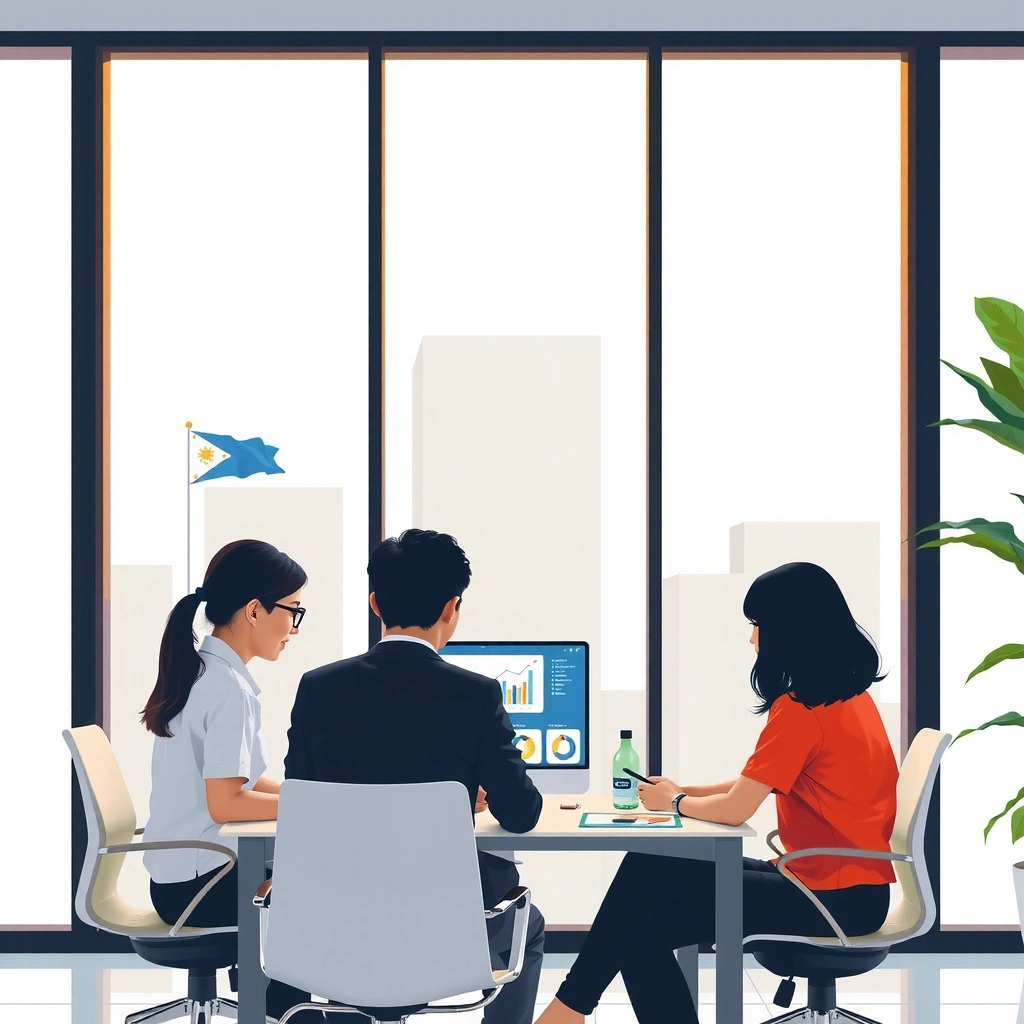 BrandNestX team collaboration in modern Manila office